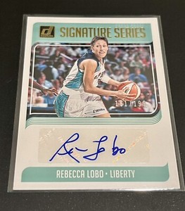 2019 Donruss WNBA Signature Series Gold Press Proof #1 Rebecca Lobo Auto /199