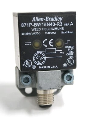 Allen Bradley 871P-BW15N40-R3 Ser A Weld Field Immune CC49 20-250V AC/DC 2-300mA - Image 1 of 3