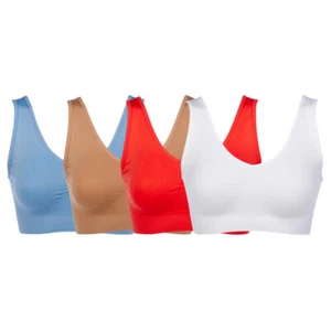 Rhonda Shear 4-Pack Original Ahh Bra 3X Sienna/White/Cherry/Denim NWT - Picture 1 of 5
