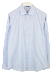 SUITSUPPLY Try On Slim Fit Formal Shirt Men's 44L / 17 1/2L Spread Collar Blue - Picture 1 of 10