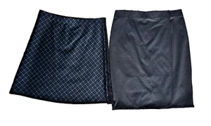 LOT of 2! MAX STUDIO SKIRTS! Womens Size Medium Elastic Waist Pull-On A-Line - Picture 1 of 14