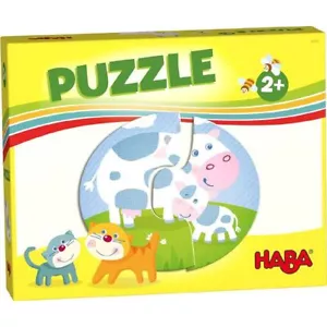 Haba Kinder Puzzle Bauernhof | Kinderpuzzle 12 Puzzleteile | Puzzle ab 2 Jahre - Bild 1 von 2