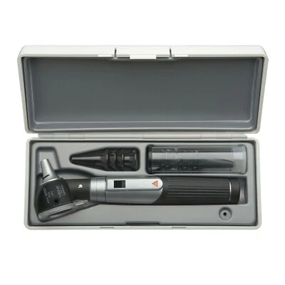 HEINE mini 3000 F.O. LED Otoscope Set with battery handle in hard case - Bild 1 von 2