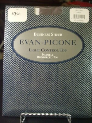 Nueva pantimedias grises Evan-Picone Business con control de luz transparente - talla amplia Foto 1 de 2