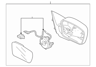 Honda 76250-SEP-A03ZL Carbon Bronze Pearl Left Door Mirror Assy 06 Acura TL New Foto 1 de 2