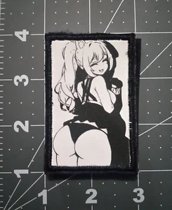 Anime Waifu Tactical Moral bestickt Klett Patch  - Bild 1 von 2