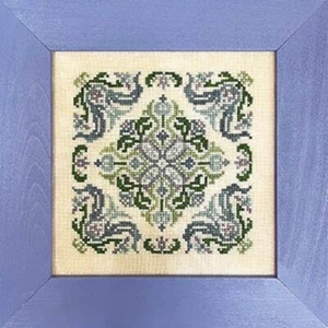 Círculos de tinta de tulipanes azules - Imagen 1 de 1