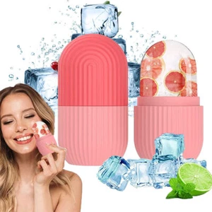 Silicone Ice Face Roller Skin Care Face Massager Ice Cube Mould Face Cooling - Picture 1 of 21