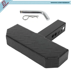 Rear Step Bumper Towing Guard Stabilizer Fits 2" Receiver 12" x 4.3" Step Pad - Picture 1 of 7