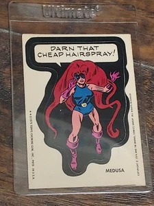 MEDUSA Marvel Comics Super Hero STICKER Topps 1974 1975 ** Double Asterisk Card - Picture 1 of 2