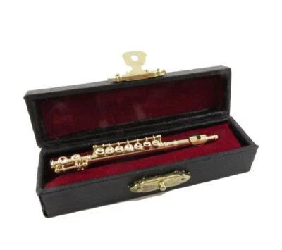 Dolls House Flute Brass Band School Concert Music Room Instrument 1:12 Scale - Image 1 of 4