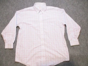 Brooks Brothers Hemd Herren 17,5 34 Rot Blau 1818 Kariert Regular Fit Button Down - Bild 1 von 12