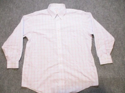 Brooks Brothers Shirt Men's 17.5 34 Red Blue 1818 Check Regular Fit Button Down - Image 1 of 4