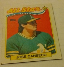 1989 Topps - All Star #401 Jose Canseco