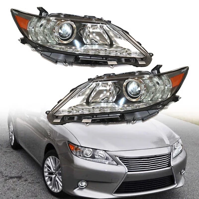 1 Pair Headlights For 2013 2014 2015 Lexus ES300h ES350 LH+RH Halogen Headlamps - Image 1 of 4