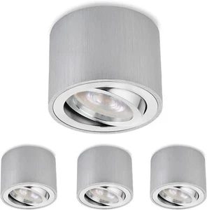 4x LED Aufbauspot Aufbaustrahler Warmweiß 5W Aufbauleuchte Spot Deckenlampe 230V - Bild 1 von 6
