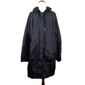 Country Road Men's Windproof Long Jacket Charcoal Black XL Grey Lining - Picture 1 of 15