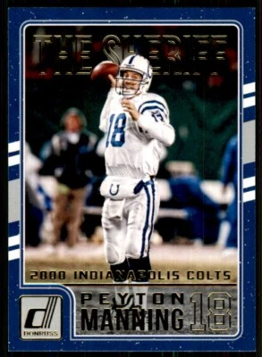 2016 Donruss The Sheriff Tribute Peyton Manning Indianapolis Colts #3 - Image 1 of 2