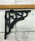 PAIR OF CAST IRON J DUCKET AND SON  6" X 6"  Black iron finish 