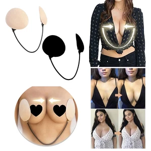 Push up Strapless Bra Adhesive Frontless Backless Breast Lifting Bra Nippe ligXC