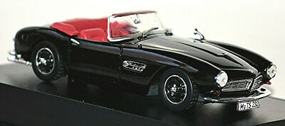 BMW 507 Roadster Cabriolet 1956-59 Nero 1:43 Atlas - Immagine 1 di 4