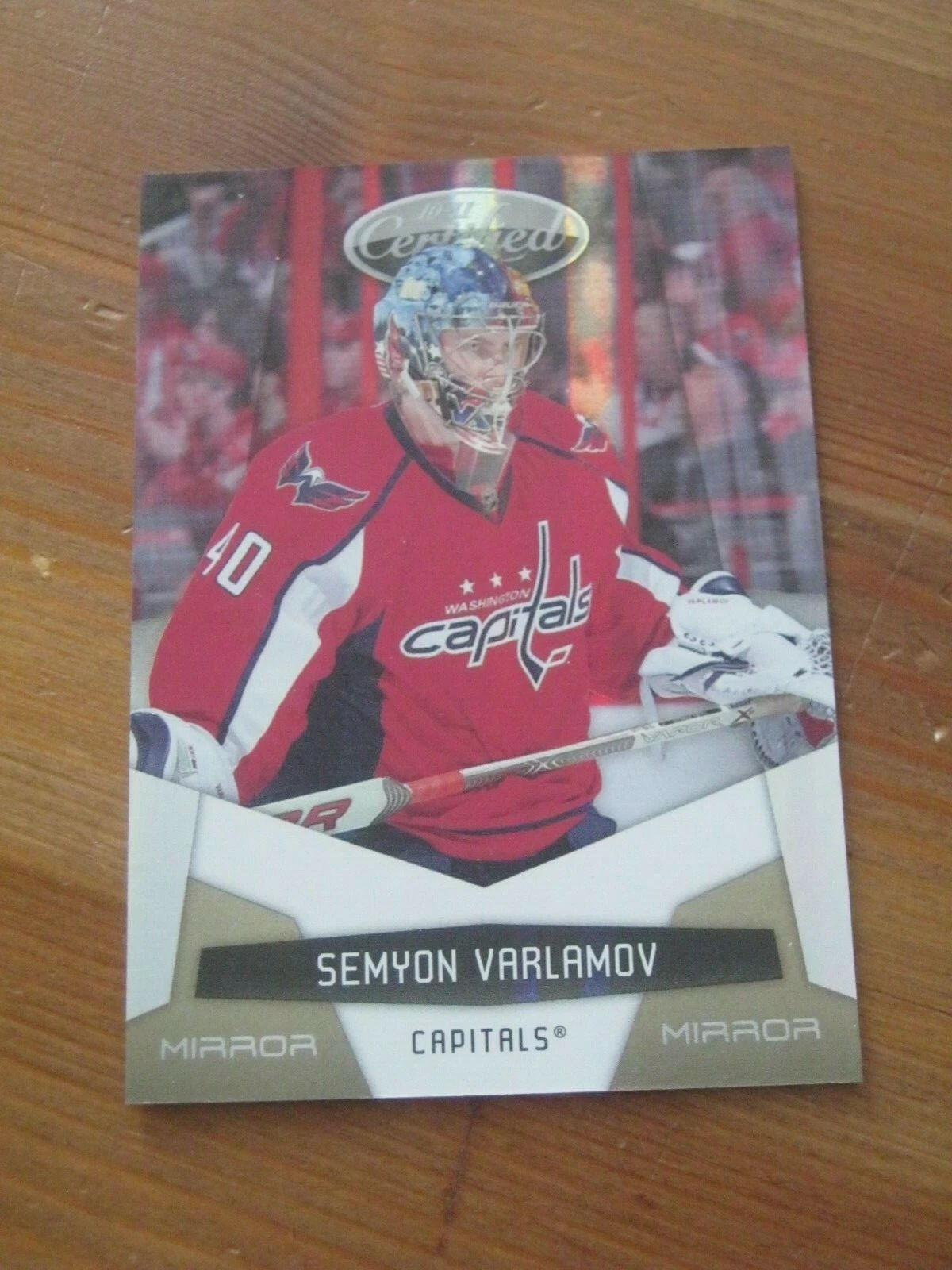 2010 11 Certified Gold #147 Semyon Varlamov Washington Capitals #'d 21/25 ZH2