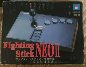 HORI Fighting Stick NEO II HNS-08 For SNK Neo Geo With Box Black Junk Not Tested - Picture 1 of 12
