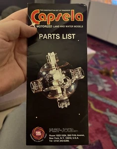 CAPSELA  Vintage toy PARTS LIST Catalog - Good Condition - Picture 1 of 4