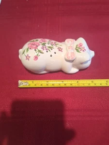 VINTAGE AVON Ceramic Pig Pomander PAMPERED PIGLET 1978 Ceramarte Sachet Sticker - Bild 1 von 6