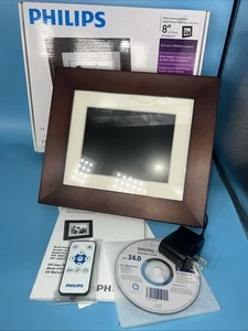 Philips Home Digital 1000 Photo Frame 8" LCD Panel Open Box Never Used - Picture 1 of 7