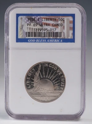 1986 S Statue of Liberty Half Dollar Commemorative - NGC PF69 Ultra Cameo - Image 1 of 2