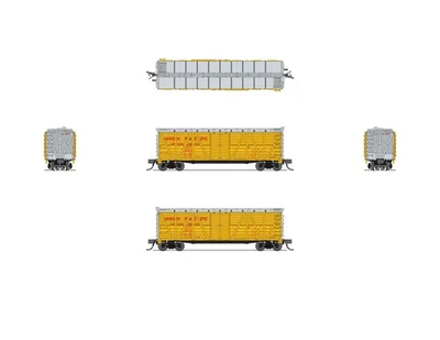 Broadway Limited 8470 N UP 40' Wood Stock Car with Sheep Sounds #49424 - Image 1 of 2