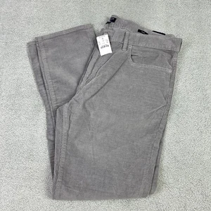 J Crew Cordhose Herren 38x32 Grau Slim Flex Stretch Freizeit Arbeit Neu - Bild 1 von 11
