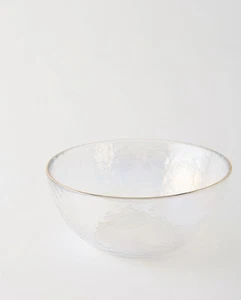 New Anthropologie Zaza Iridescent Finish Bowls Set Of 4 Oyster - Bild 1 von 6