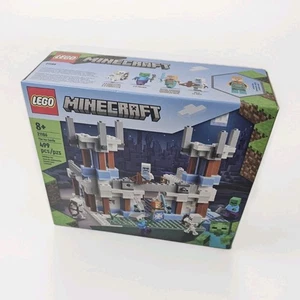 LEGO Minecraft #21186 Das Eisschloss nicht mehr im Handel erhältlich brandneu fabrikversiegelt - Bild 1 von 3