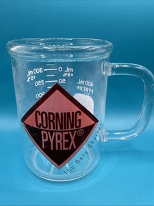 Antique Corning Borosilicate Beaker Mug Pyrex Measuring Cup Pontil USA 400 ML - Picture 1 of 5
