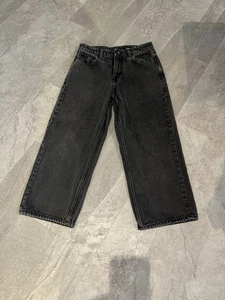 VOLCOM Boy's Black Wash TRUE TO THIS BILLOW LOOSE Jeans Sz 27/14 Yrs - Picture 1 of 5