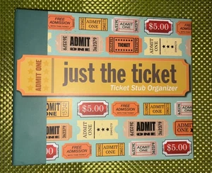 Ticket Stub Organizer Album: Just the Ticket - Peter Pauper Press - 40 Pages - Foto 1 di 5