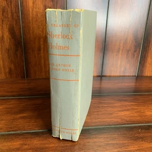 A Treasury of Sherlock Holmes by Sir Arthur Conan Doyle VTG 1955 Hardcover FAIR - Picture 1 of 9