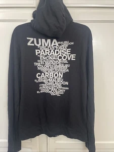 James Perse Yosemite Sudadera con Capucha Negra Vintage Para Hombre 2 Negra Cremallera Completa EE. UU. - Imagen 1 de 11