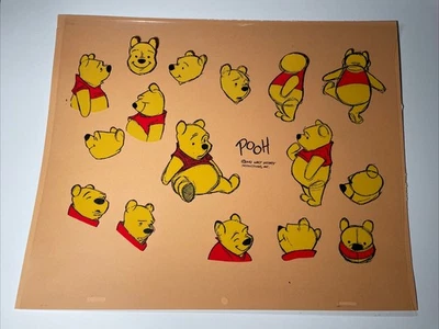 WINNIE THE POOH Animation Cel Walt Disney Tv Show Cartoon Art Vintage RARE I6 - Image 1 of 3
