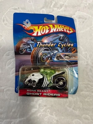 Hot Wheels Thunder Cycles Bone Beast Ghost Riders Die-Cast Motorcycle Collectibl - Image 1 of 2