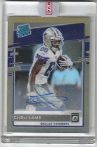 2020 Donruss Optic CeeDee Lamb #156 Bronze Prizm RC Rated Rookie Auto - Picture 1 of 2