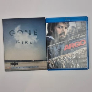 Argo & Gone Girl Blu Ray Disc Movie Lot Ben Affleck Drama Thriller Films - Picture 1 of 4