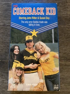The Comeback Kid VHS 1980 Embassy Film John Ritter Little League Baseball Comedy - Picture 1 of 2
