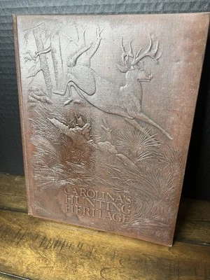Carolina's Hunting Heritage Leatherbound Collectible book VTG deer south country - Image 1 of 4