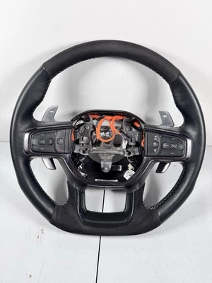 Volante de gamuza negro térmico modelo 2021-2024 Dodge Ram 1500 TRX fabricante de equipos originales Foto 1 de 4