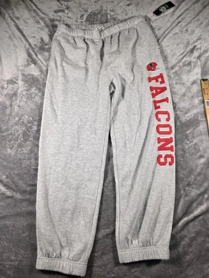 NWT '47 Brand Atlanta Falcons Women’s Baggy Fleece Jogger Sweatpants/ Gray/ XL - Image 1 of 4