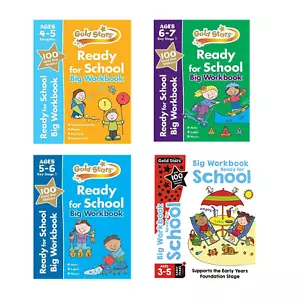 GoldStar Ready for School Ultimate Workbook for Ages 3-7 - Phonics, Maths & Eng - Foto 1 di 5