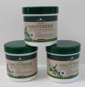 Herbamedicus Olivenöl Hautcreme, Pflege für Tag und Nacht 3 x 250 ml =750 ml - Bild 1 von 8